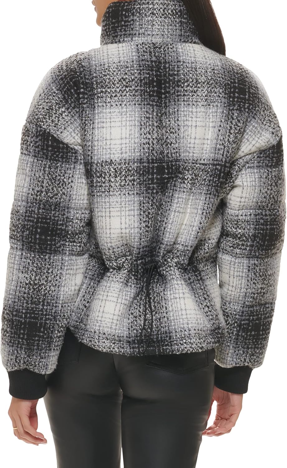 womens Cinch Waist Puffer Jacket - image 4