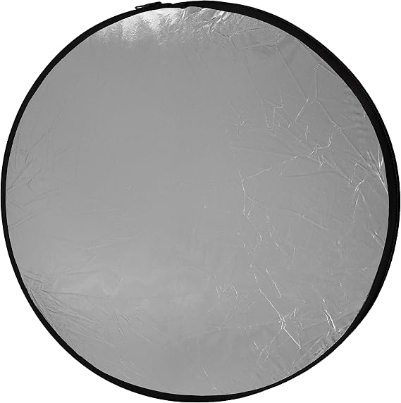 Fotodiox 22in 5-in-1 Collapsible Reflector Panel with Bag for Photography and Video - Black, Gold, Silver, Translucent, and White Panel