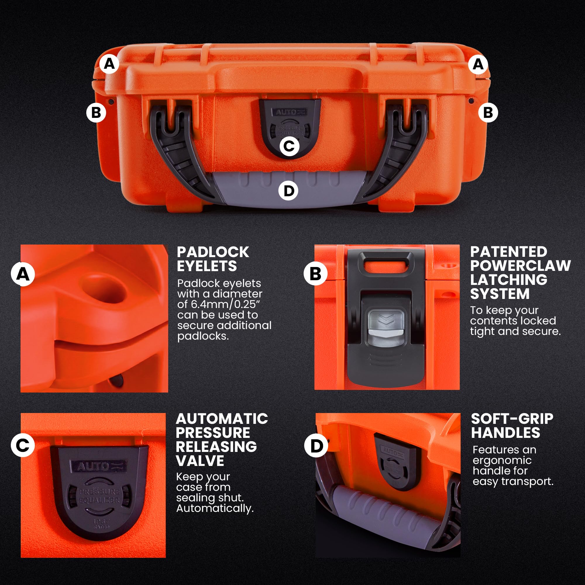 plasitcase Inc. Nanuk Case con Espuma