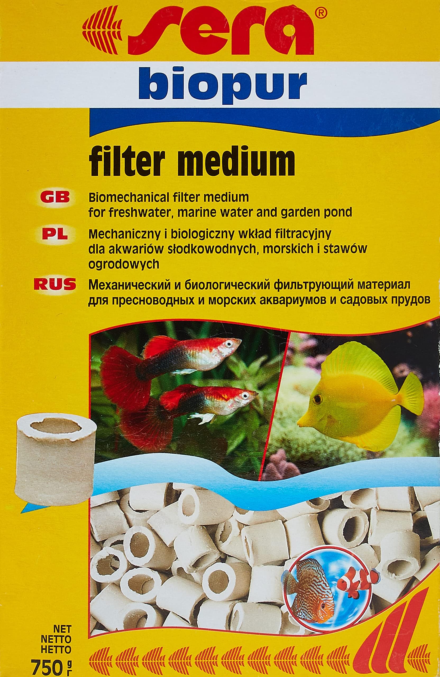 Sera BIOPUR A In-line Skating Media for Oxygen Loving Schleimbildenden Bacteria, 750 g