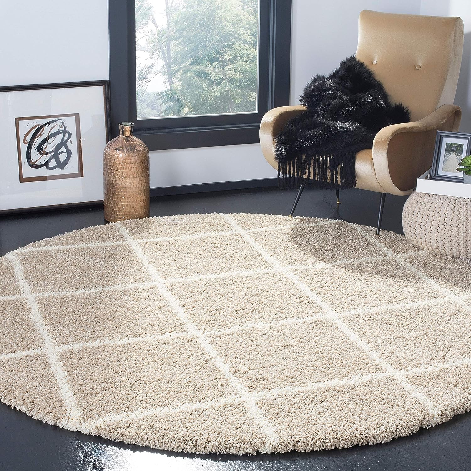 Ivory Shaggy Carpet - Soft & Luxurious Rug -13 Ivory Shaggy Carpet - Soft & Luxurious Rug -13