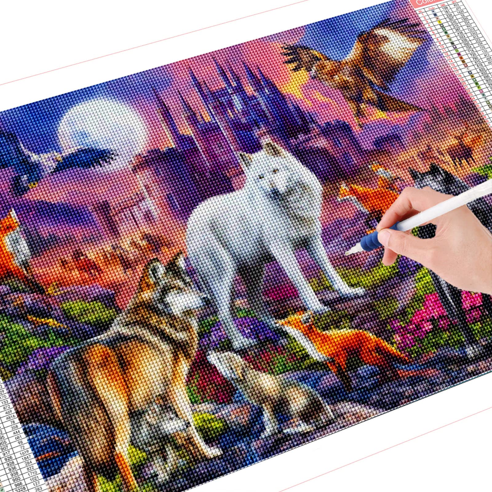 Diamond Painting XXL Set Für Erwachsene – 5D Diamantbild, 120x50 Cm, Full Drill, Inkl. Zubehör, DIY Deko