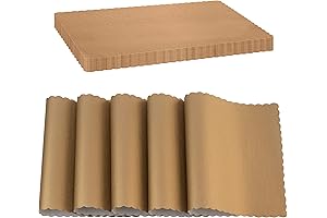 SparkSettings Kraft Paper Disposable Placemats - Pack of 50