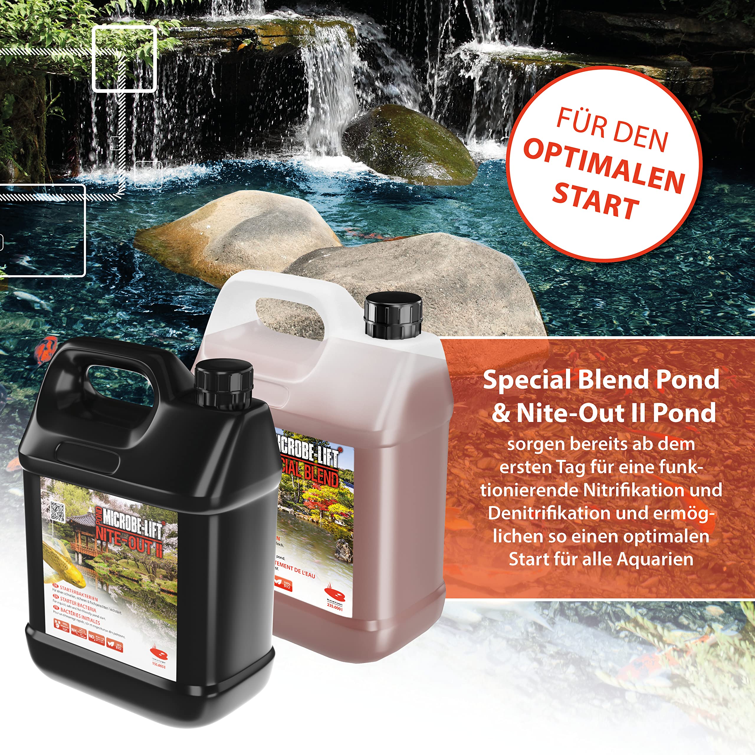 ARKA - Pond Special Blend - Bacteria for clean water breaks down impurities, multicoloured, 3785 ml - Image 3