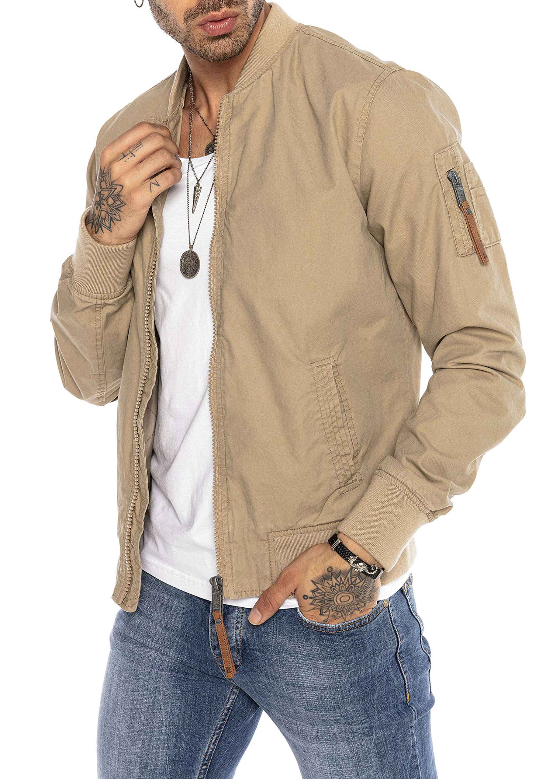 Redbridge Zeitlose Blouson Jacke in modischen Farben Übergangsjacke mit klassischem Schnitt