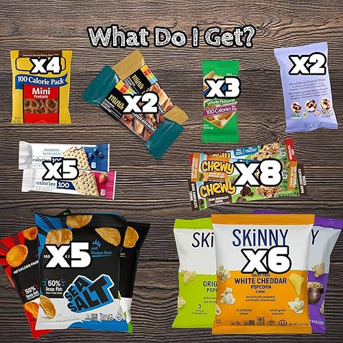 Miniatura 2 de Snacks bajos en calorías para adultos y niños - Snacks saludables con bocadillos de 100 calorías (35 unidades)