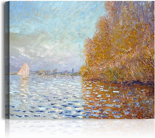 Miniatura 275 de A&T ARTWORK Antibes Seen from The Salis Gardens de Claude Monet Las Obras de Arte Clásico Mundial Reproducciones, Impresiones de Arte en Lienzo