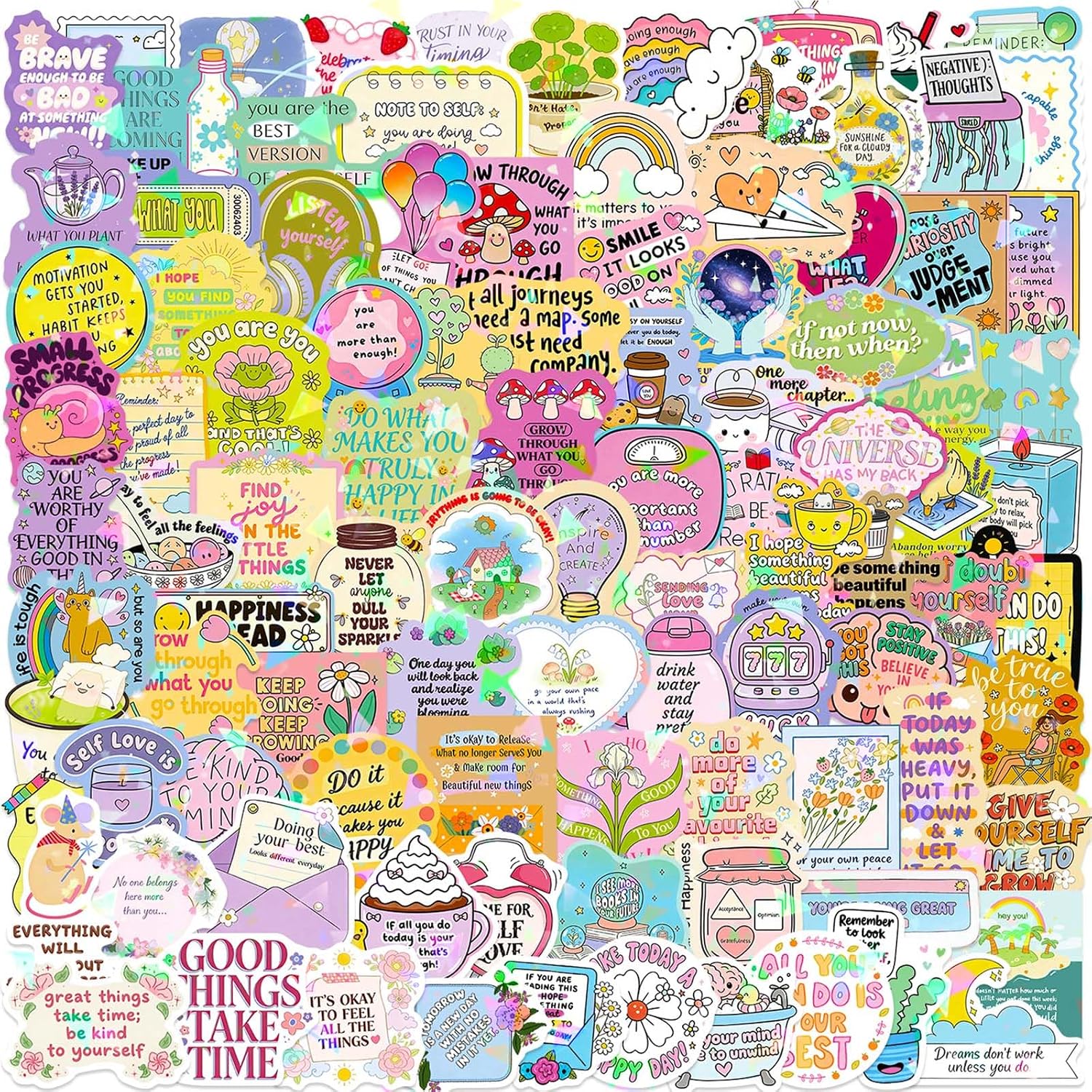 Positive Motivational Stickers Inspirational Quote Stickers(C100)