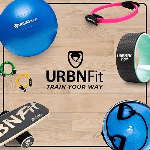 Miniatura 9 de URBNFit Bloques de yoga - Juego de 2 bloques de yoga de espuma resistente con correa para ejercicio, entrenamiento de pilates, estiramiento,