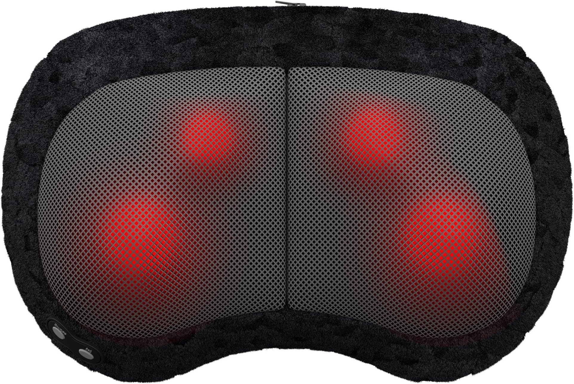 Gideon Shiatsu Deep Kneading Massage Pillow with Soothing Heat + Vibration/Four 3D Deep Penetrating Massaging Nodes + Multiple Vibration Points/Massage, Sooth and Relax Neck, Shoulder & Back