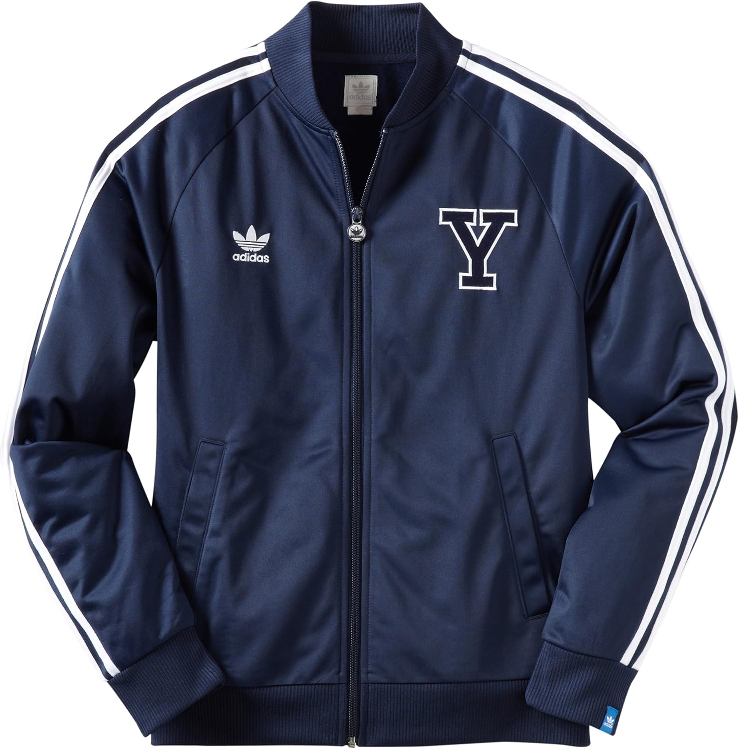 NCAA Yale Bulldogs Men's Threaded Vault Legacy Track Jacket (Navy, Small) Sports