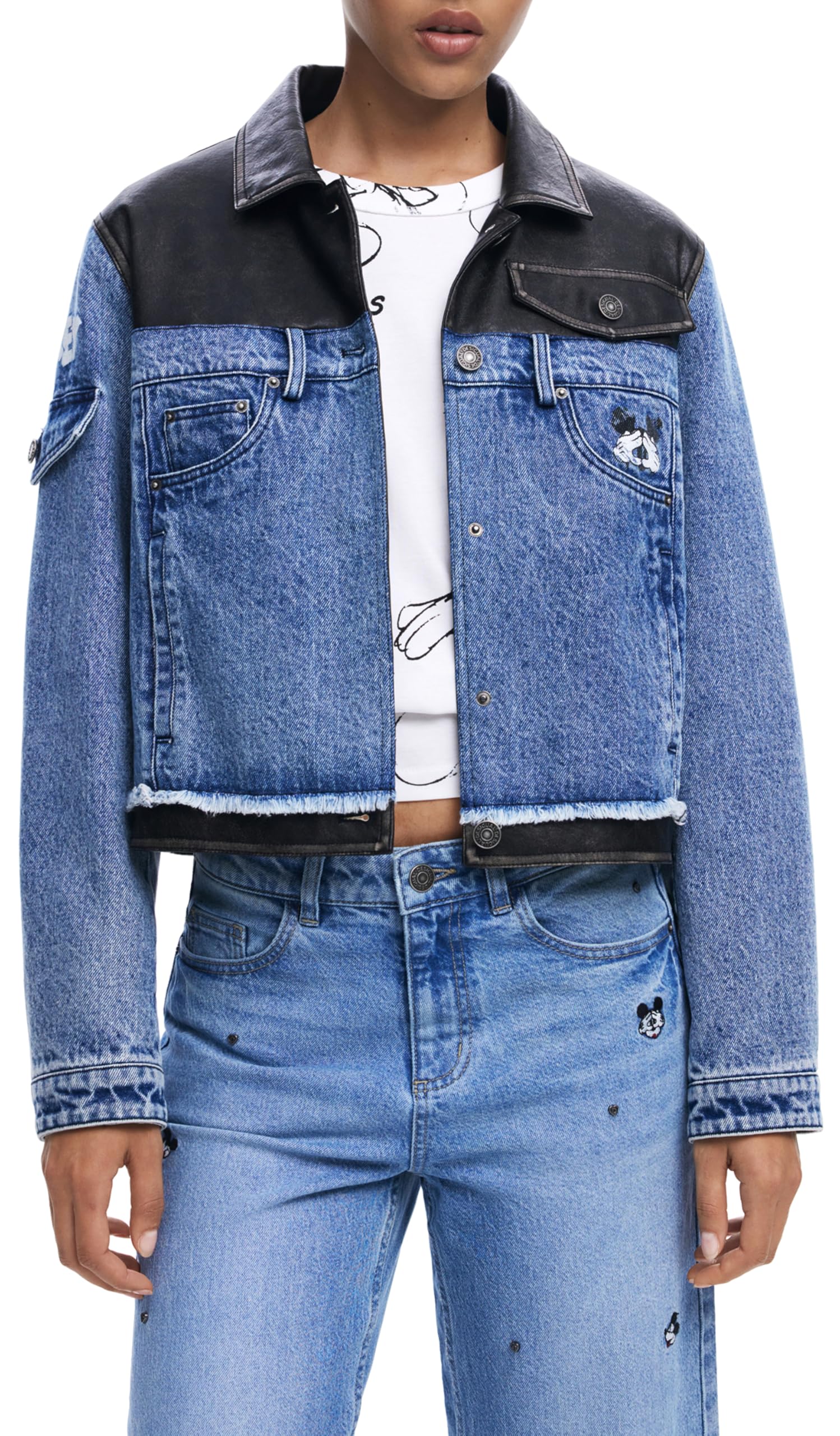 Desigual CHAQ_CONSTRA, 5053 Denim MEDIUM WASH, XL