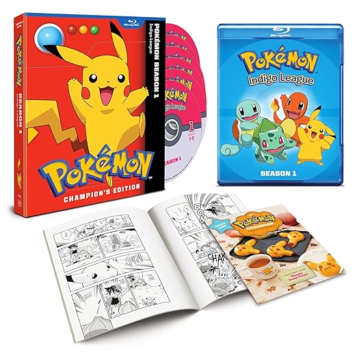 Pokemon Indigo League Season 1 Champion S Edition Blu Ray Amazon De Dvd Blu Ray