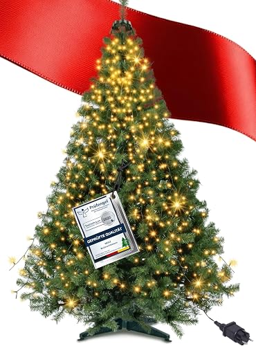 Menz Árbol de Navidad Artificial de 180 cm, Juego de 2 en 1, árbol de Navidad Ar