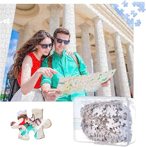 Rompecabezas personalizado de fotos de 3005001000 piezas, personalizable, haz tu propio rompecabezas para adultos, foto familiar, regalos de 300