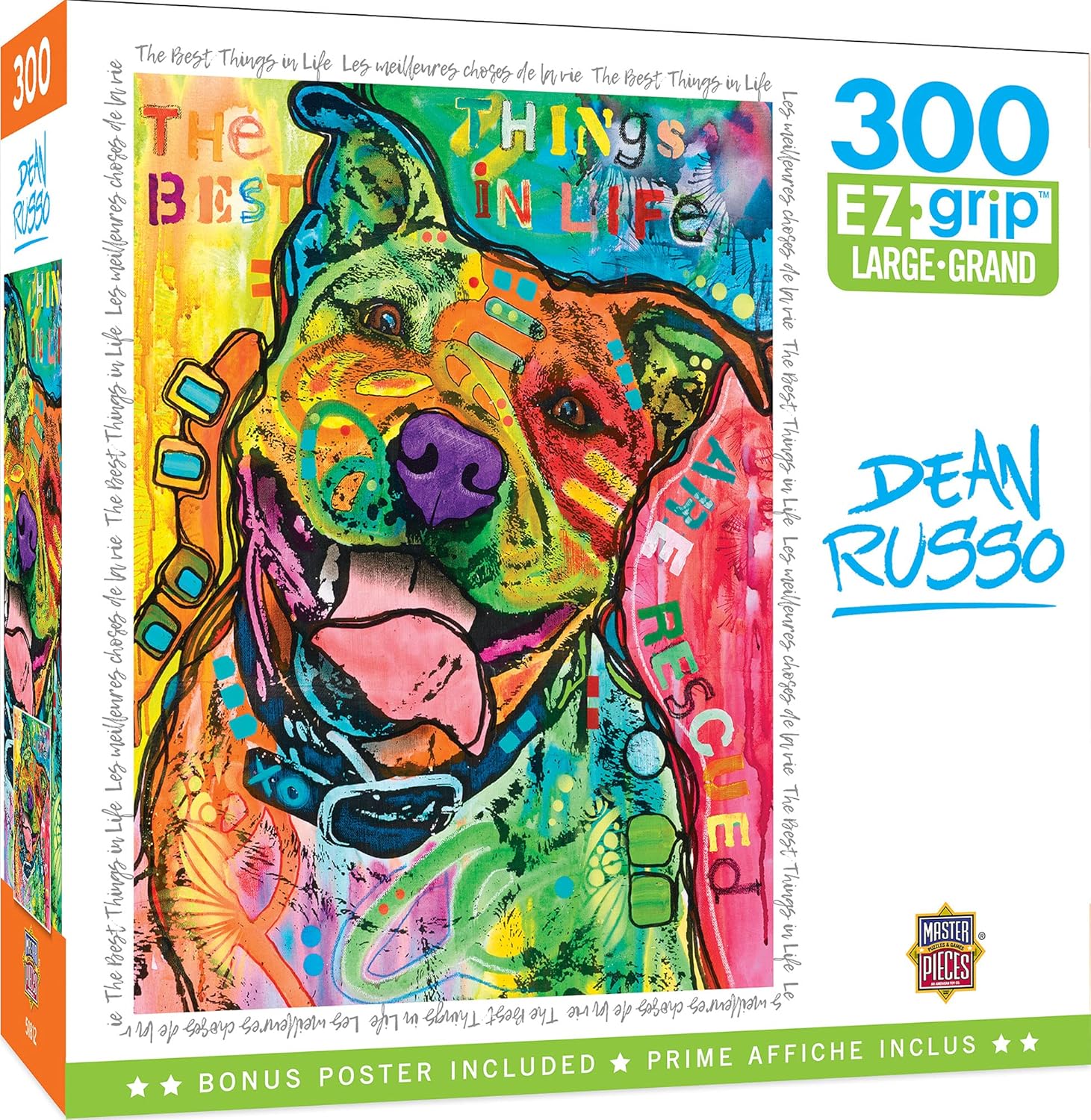 Masterpieces 300 Piece EZ Grip Jigsaw Puzzle - Dog is Love - 18"x24"