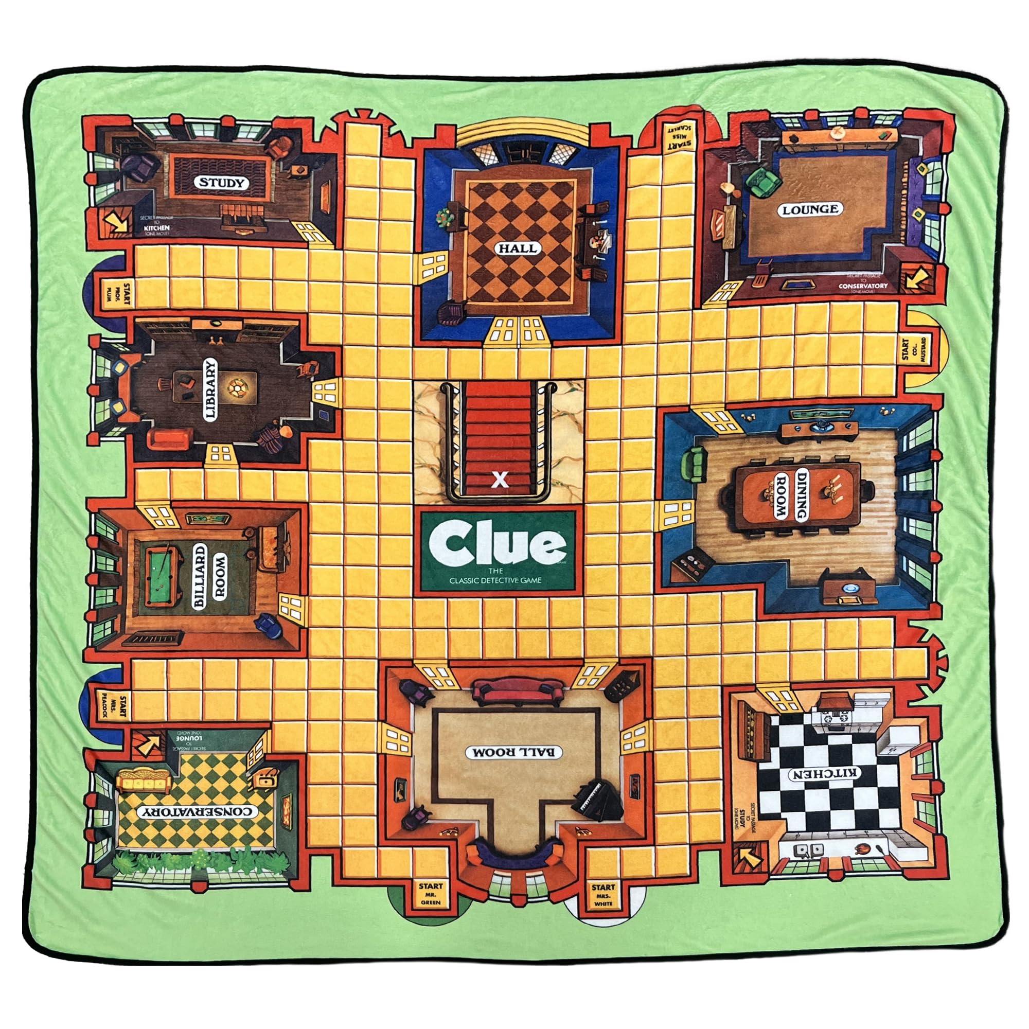 Amazon.com: Surreal Entertainment Clue Game Board | Clue Throw