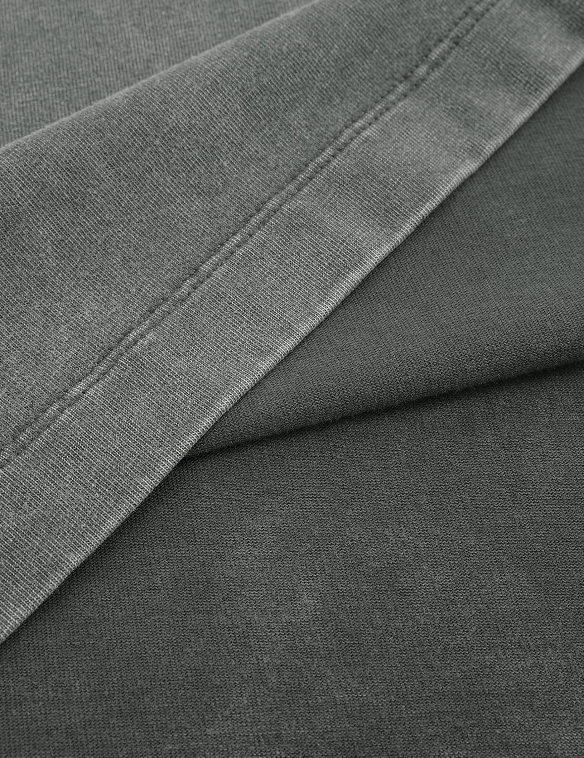 Aelfric Eden Mens Oversized Washed Polo T Shirts Heavyweight Vintage Cotton Tees Short Sleeve Tops Unisex - Image 7