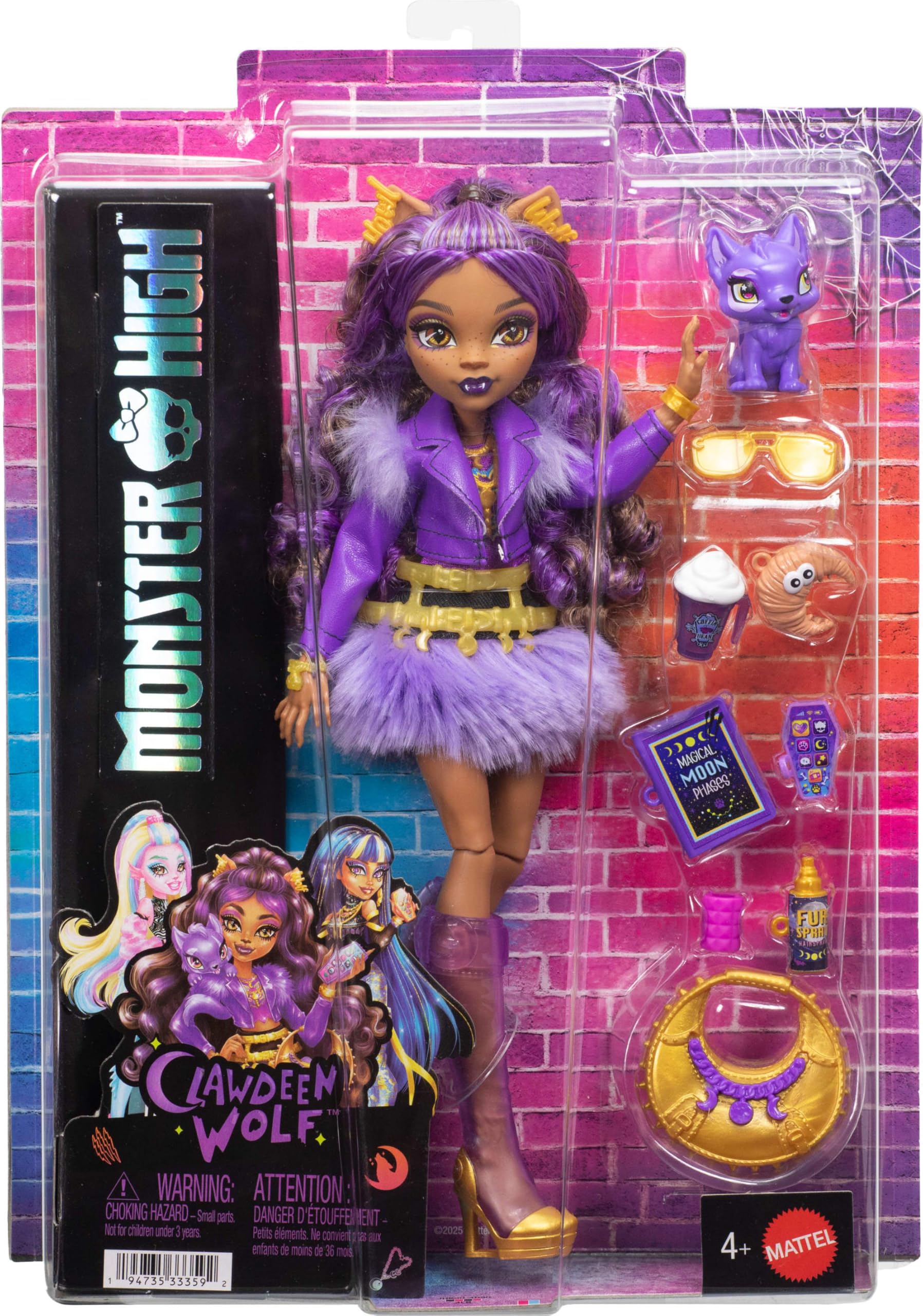 Monster High Lalka Clawdeen Wolf z wilczym szczeniakiem