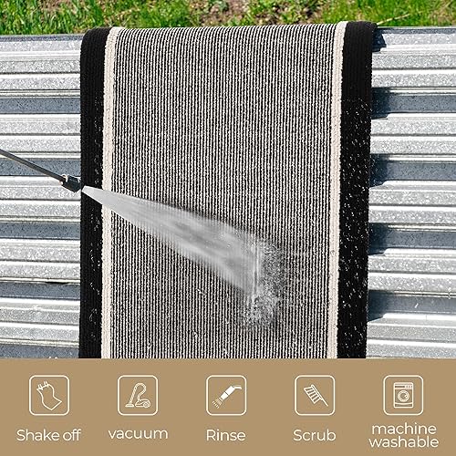 Miniatura 137 de GRANNY SAYS Felpudo para interiores, 32 x 48 pulgadas, antideslizante, tapete grande para puerta, tapete de bienvenida para exteriores, lavable