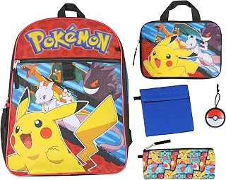 Bioworld Pokemon 16" Backpack 5PC Combo Set