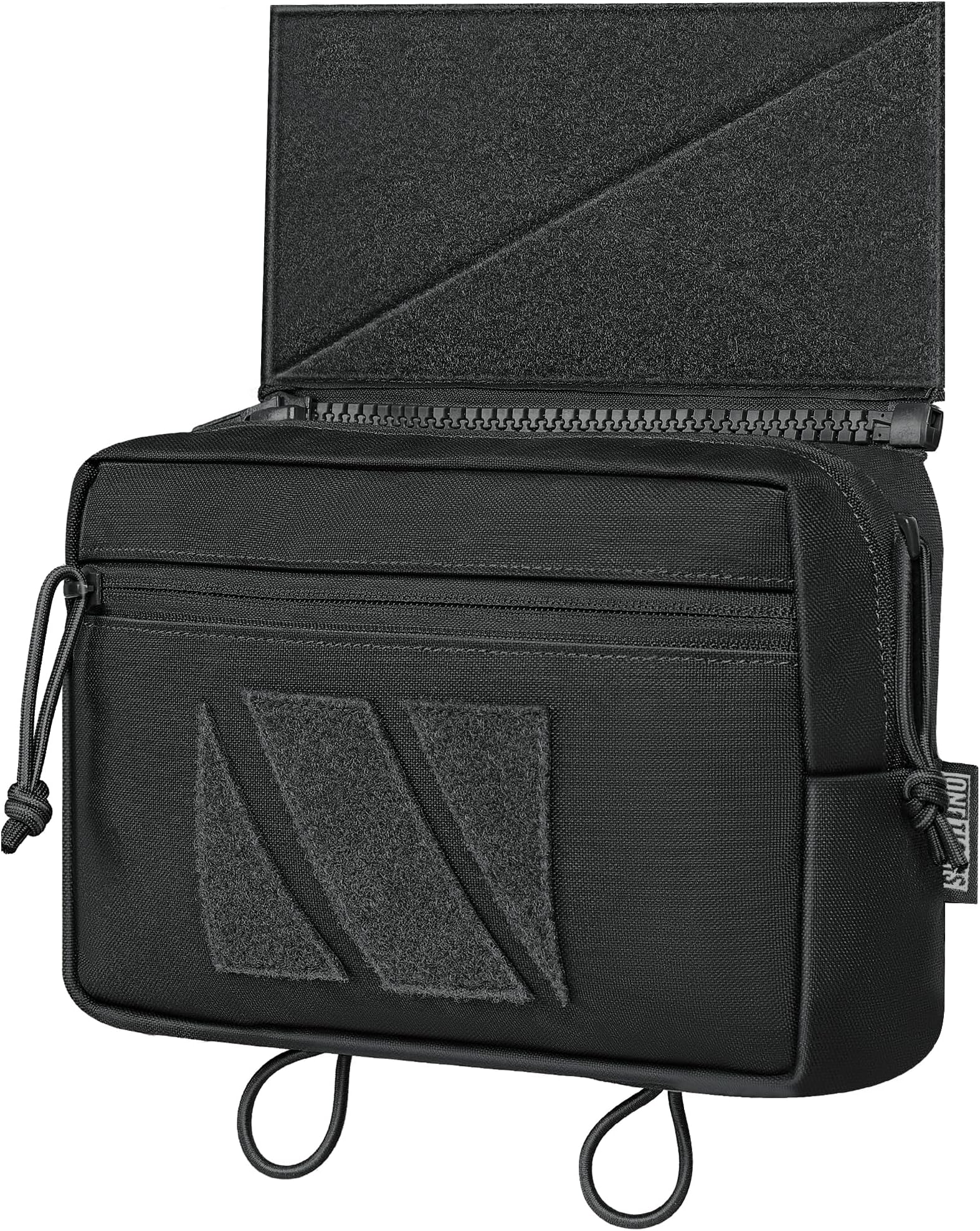 Tactical Drop Pouch, Dangler Pouch PLUS1S Admin Pouch Tactical Tool Pouch with Hook and Loop Panel for Tactical Vest Chest Rig Plate Carrier Tactical Gear