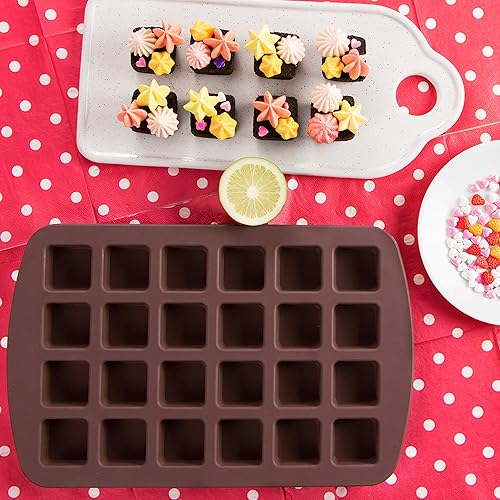 Miniatura 7 de Webake - Moldes de silicón para chocolate, molde para hornear para gelatina, bombas de grasa de Keto, Marrón