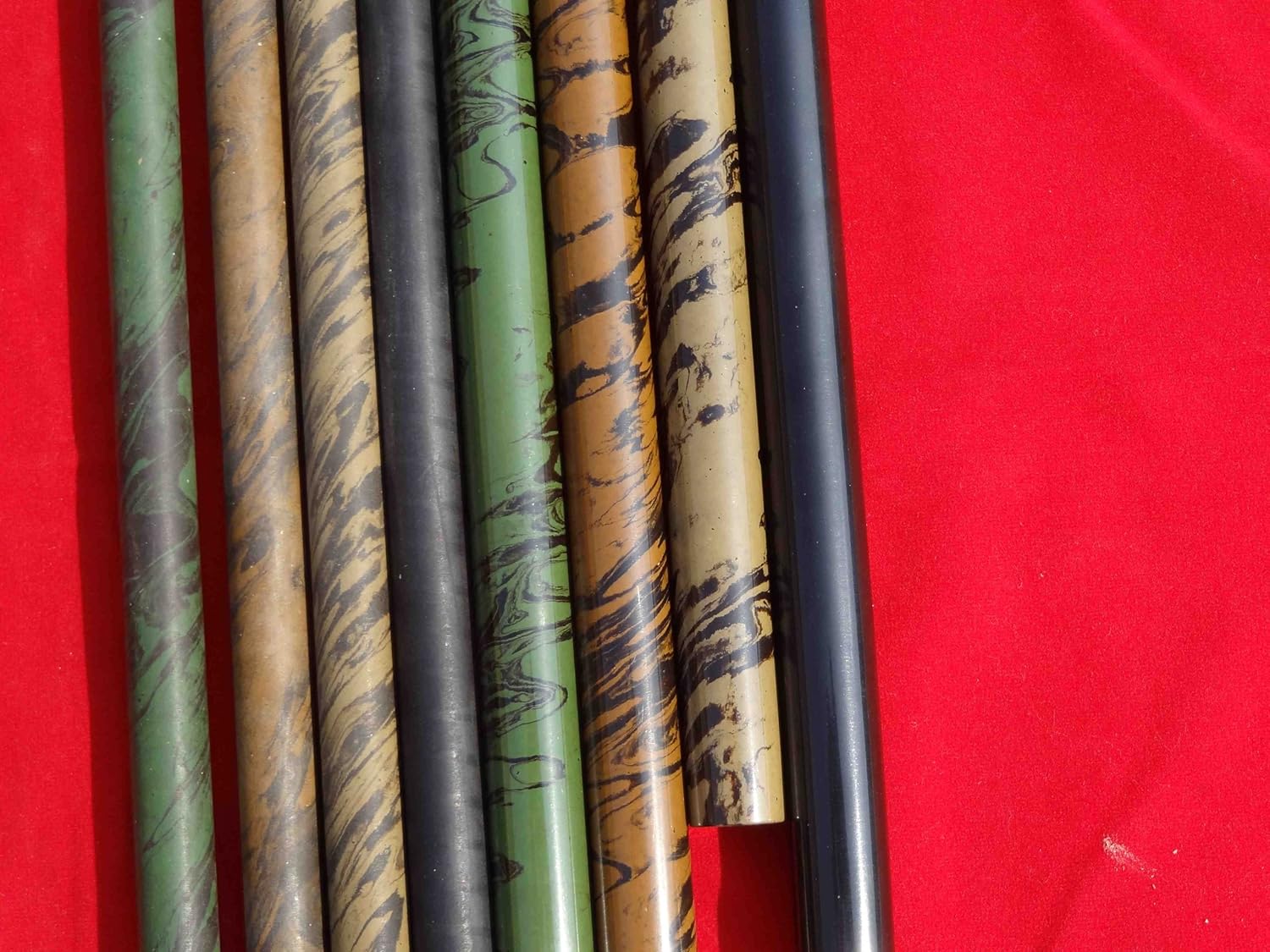 EBONITE RODS HARD RUBBER RODS 11MM DIA 4 COLORS(MOTTLED
