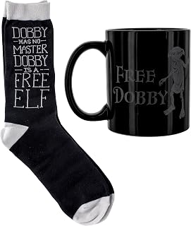 Paladone Harry Potter Free Dobby Ceramic Coffee Mug & Sock Set