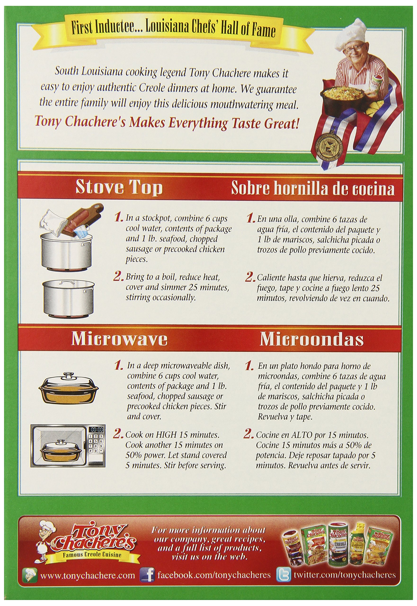 Tony Chacheres Creole Dinner Mix Gumbo 96 Ounce Pack of 12 product thumbnail 6
