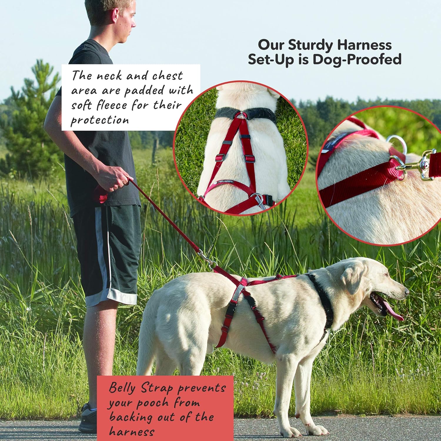 ultra paws one adjustable pulling dog harness