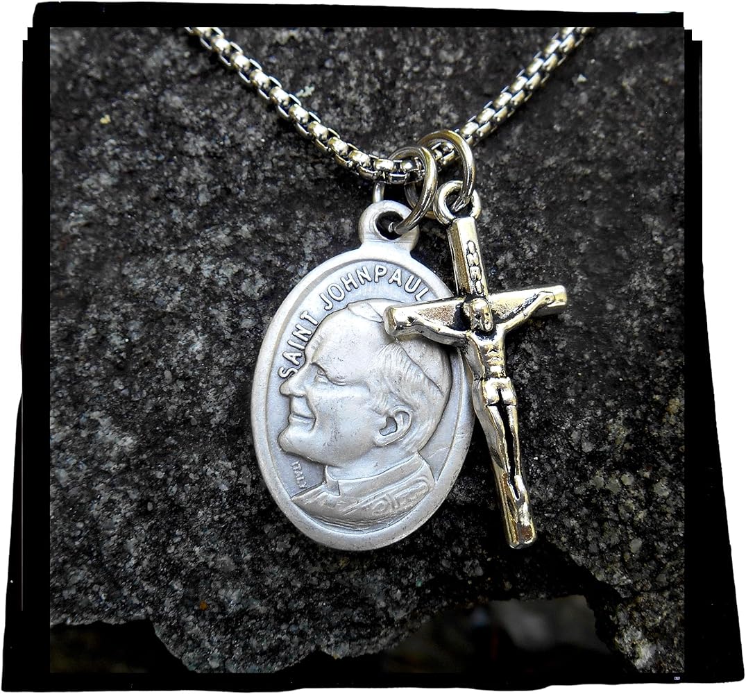 Amazon.com: Saint Pope John Paul II Mens/Ladies or Teen Necklace
