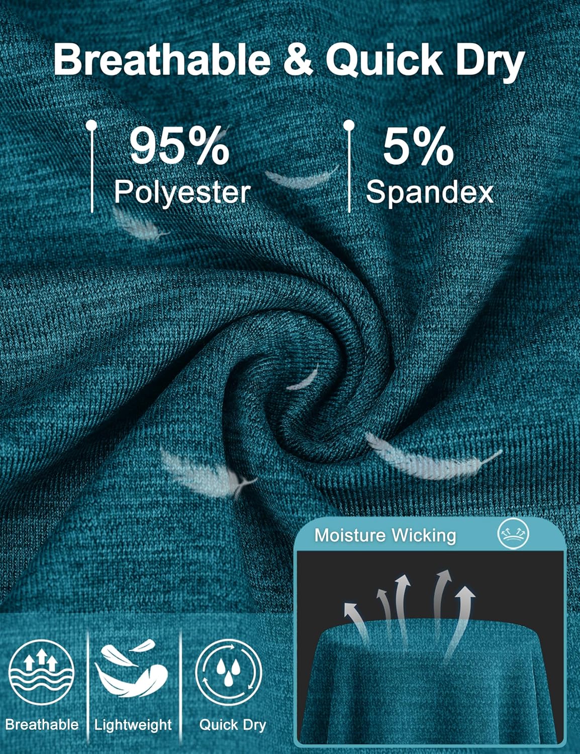 TACVASEN Polo Shirts for Women Short Sleeve Golf Shirts 4-Button Quick Dry Workout Tops Collared for Work Running Tennis - Image 5