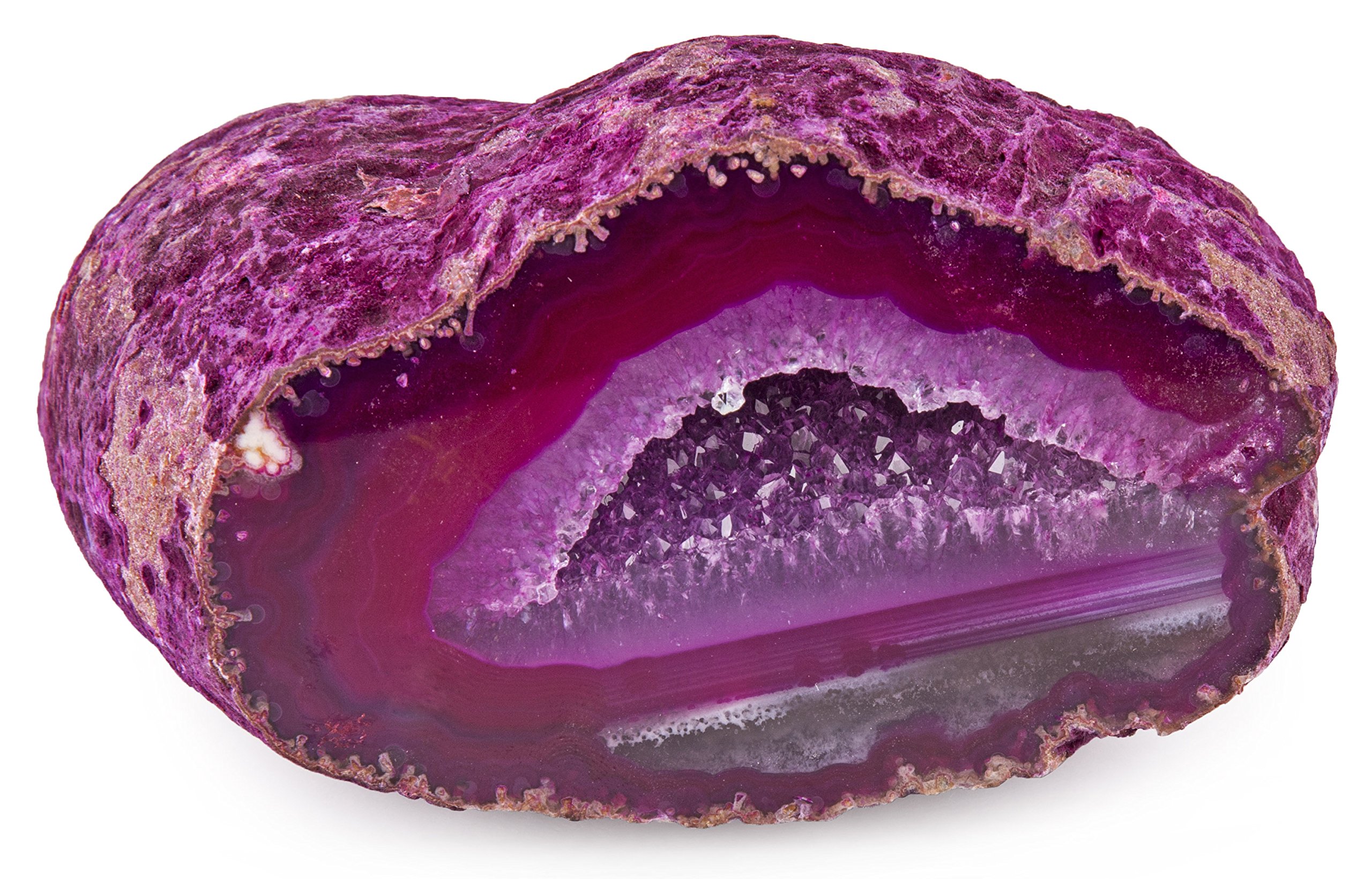 Crystal Allies Gallery: Assorted 1lb to 2lb Agate Druzy Geode Head - Choose Your Color