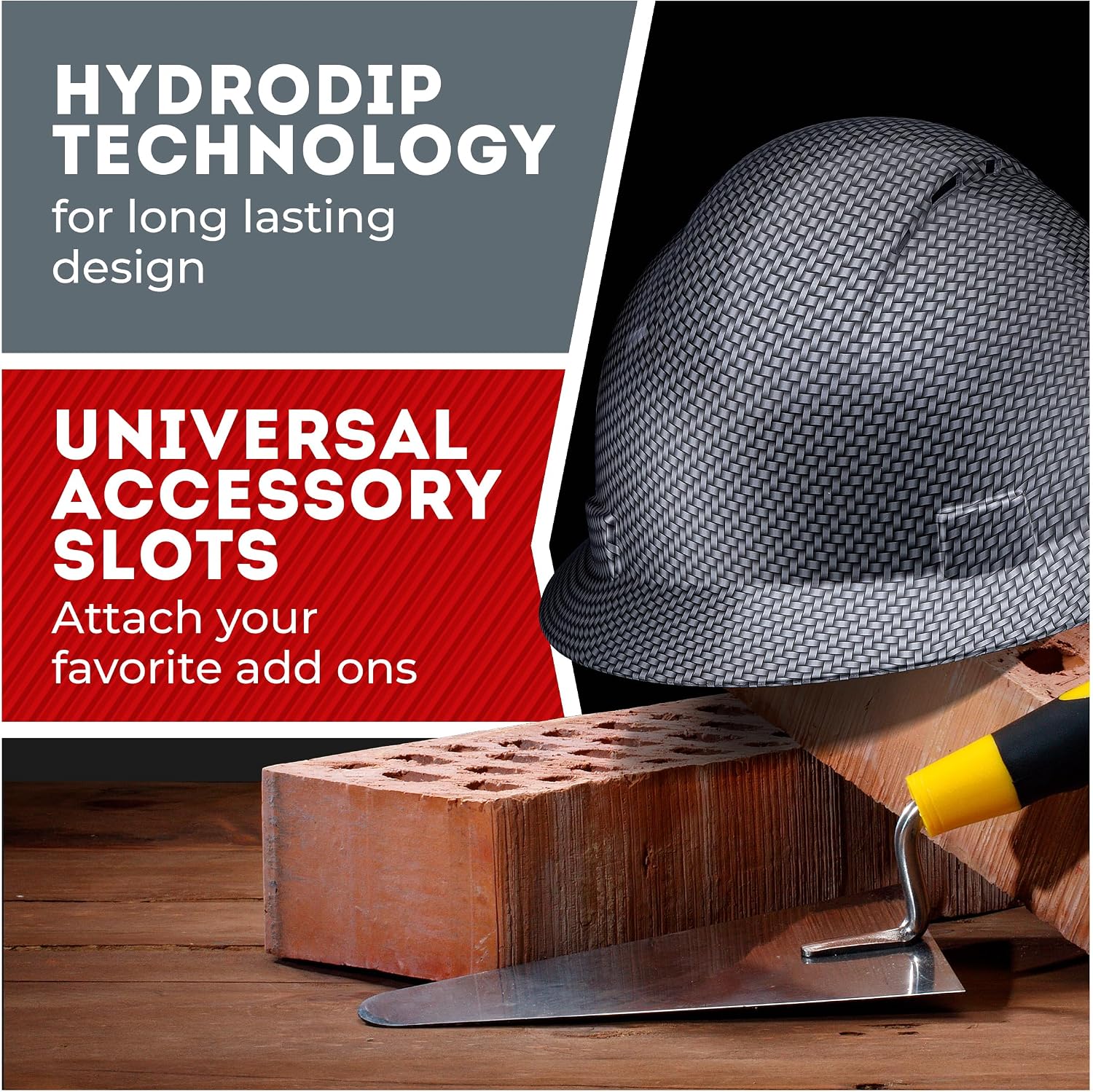 Updated Acerpal Full Brim Hard Hat, Padded, OSHA Type 1 Class E, G, & C Construction Safety Approved Hardhats, Designed, Hard Hats for Men, Cascos De Construccion Helmet.