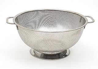RSVP Endurance 5 Quart Precision Pierced Colander, 3.3 L, Silver
