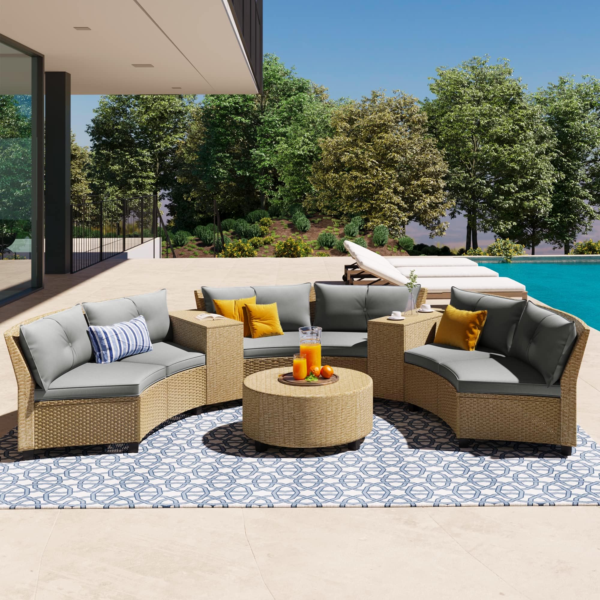 Creating Cozy Gatherings: The Appeal of Curved Outdoor Sectionals