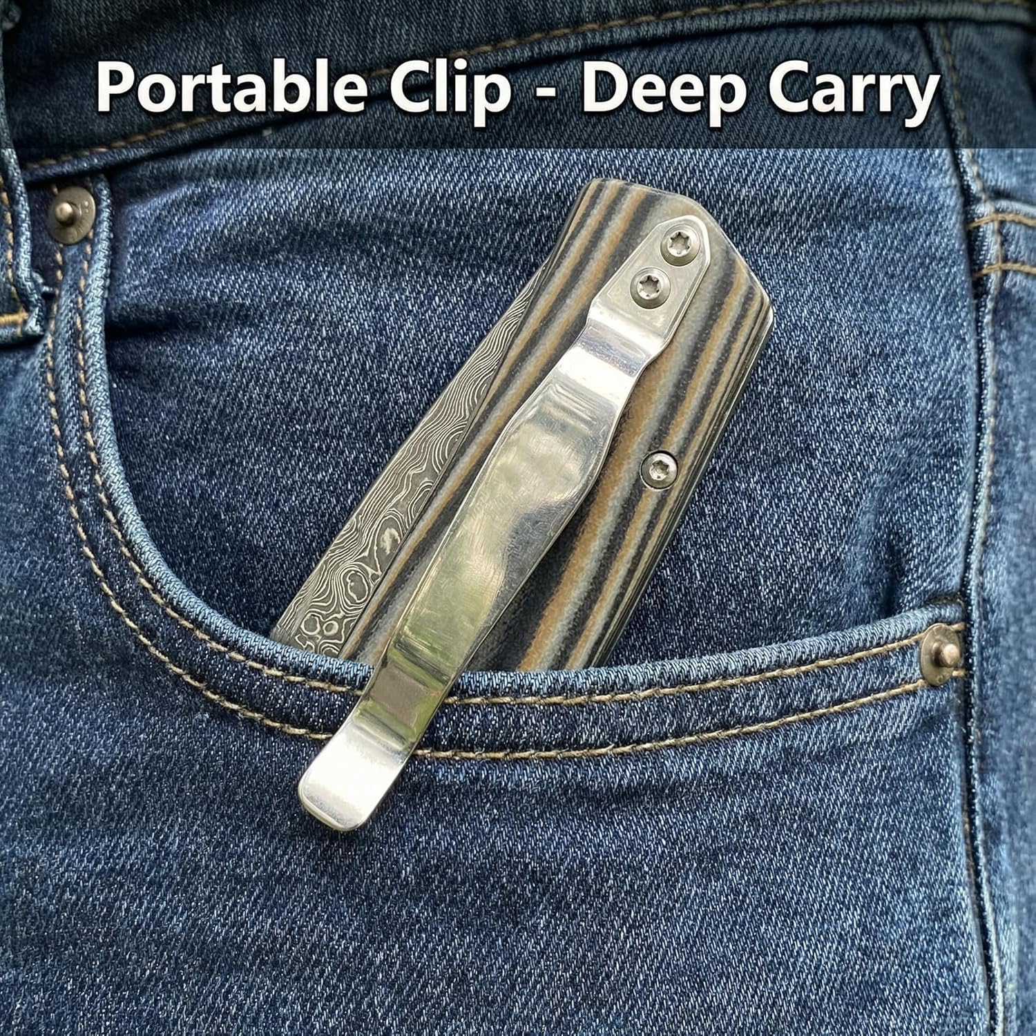 Damascus Steel Folding Pocket Knife, 3.74" VG10 Blade for Men and Women, Two-Tone G10 Handle EDC Knife with Liner Lock for Outdoor Survival Camping Collection Hunting