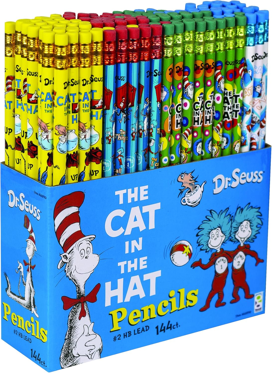 Raymond Geddes Dr. Seuss Cat in the Hat #2 Pencils (Pack of 144)