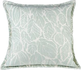 Klear Vu Chenille Textured Decorative Toss Pillow Covers Katelyn 20"x 20" Standard Size, Set of 2, Green