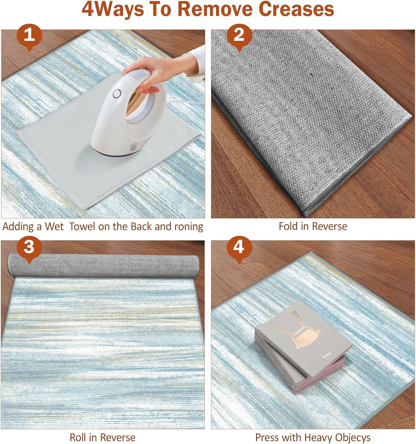 Bathroom Kitchen Runner Rug-2x6 Blue Modern Abstract Washable Hallway Rug, Non-Slip Indoor Outdoor Rug for Bedroom, Laundry Room, Entryway,Home Decor