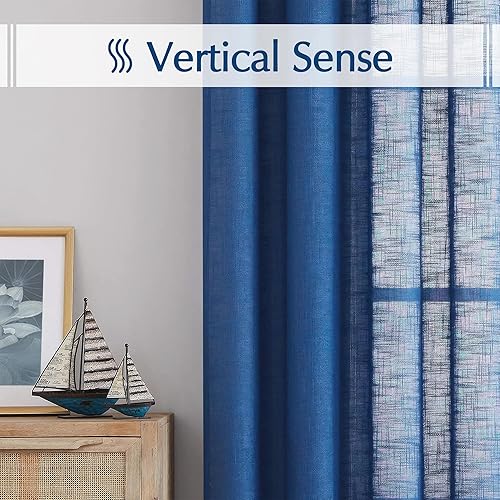 Miniatura 7 de Fmfunctex - Cortinas semi-transparentes con textura de lino