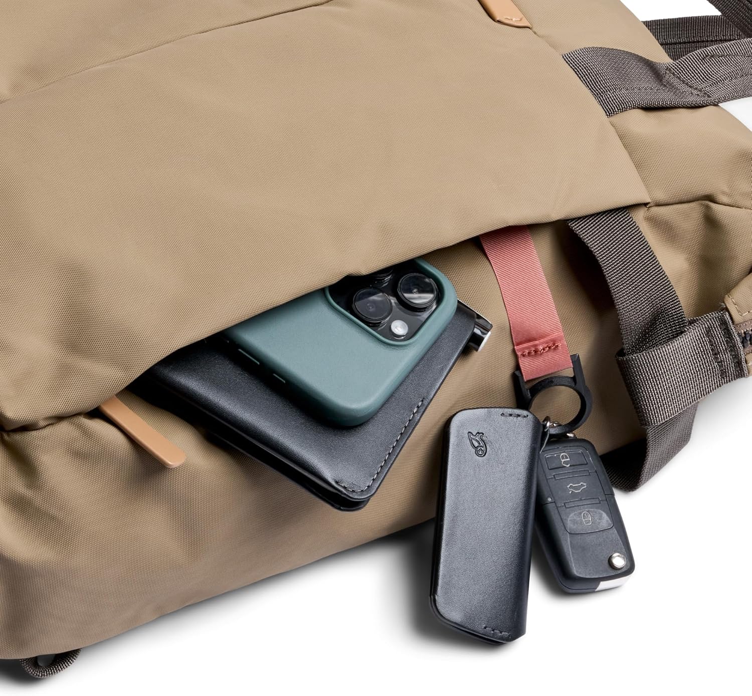 Bellroy Tokyo Totepack, water-resistant woven convertible backpack and tote bag - Khaki - Image 4