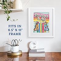 Vista 5 de Happily Ever Elementary Retro Remix 12-Piece Motivational Posters, 70s and 80s Groovy, Inspirational Wall Art With Positive Affirmations for