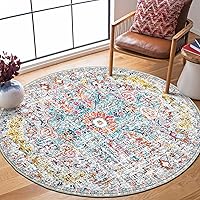Vista 60 de Vintage Bohemian Entry Rug, 2x3 Small Entryway Rug Boho Kitchen Rugs Non-Slip Washable Indoor Door Mat, Distressed Floral Soft Accent Throw Rugs for