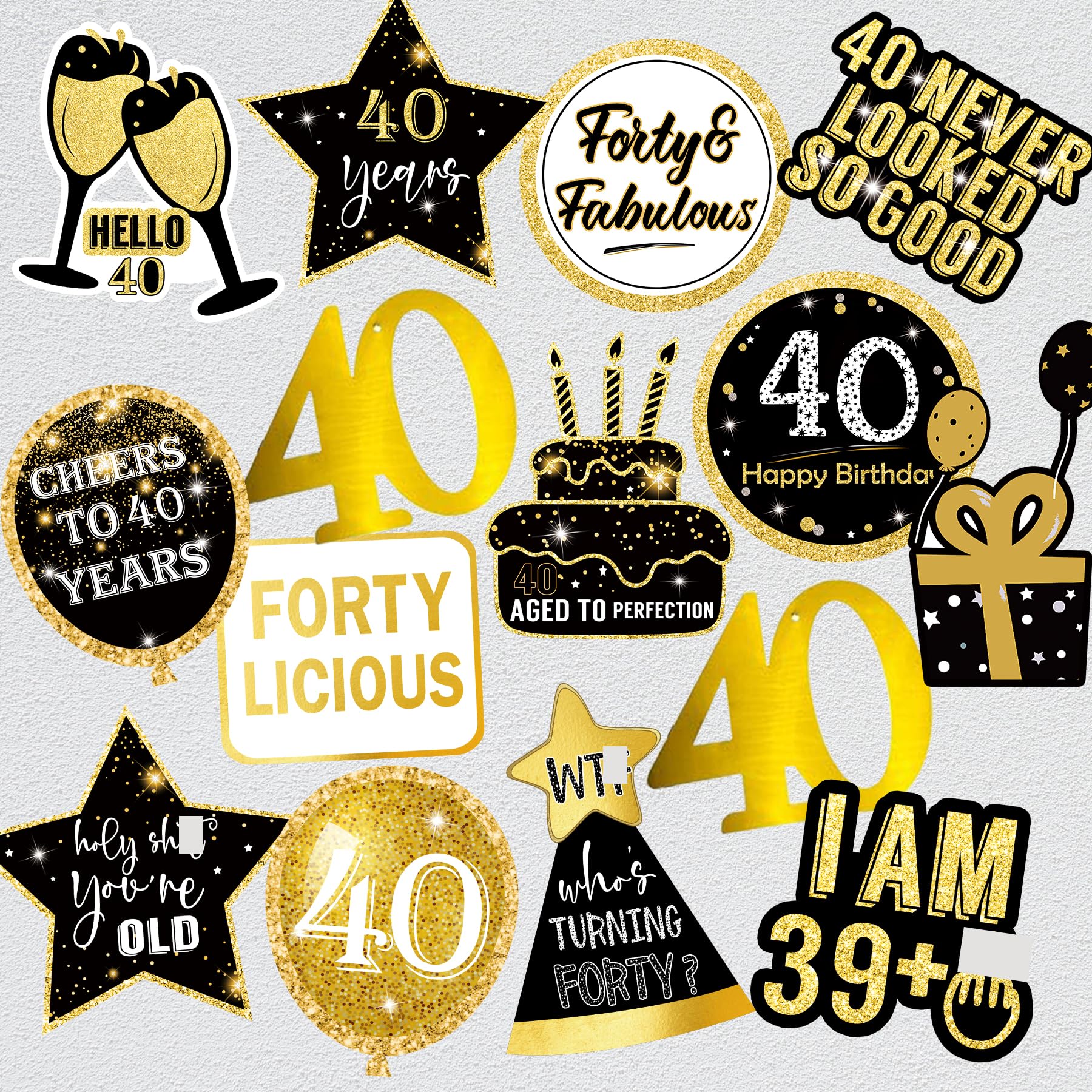 Decoraciones Grandes De Fiesta De Cumpleaños 60 Para Hombres, Decoración Vintage De 60 Cumpleaños Negro Dorado Para Fiesta De Cumpleaños 60, | Compra Online En Yaxa