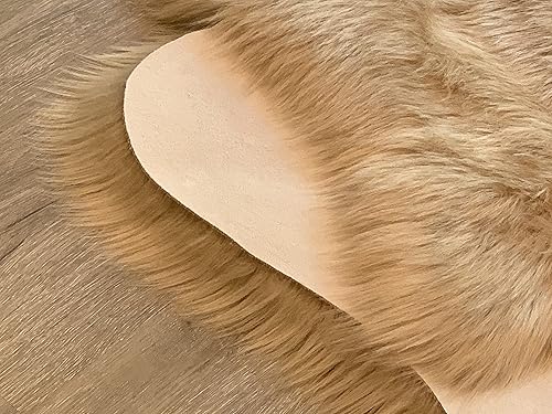 Miniatura 9 de LAMBZY Alfombra de pelo sintético de oveja súper suave, hipoalergénica, sedosa para sala de estar, habitación de los niños, sofá (2 pies 6 x 6 pies,