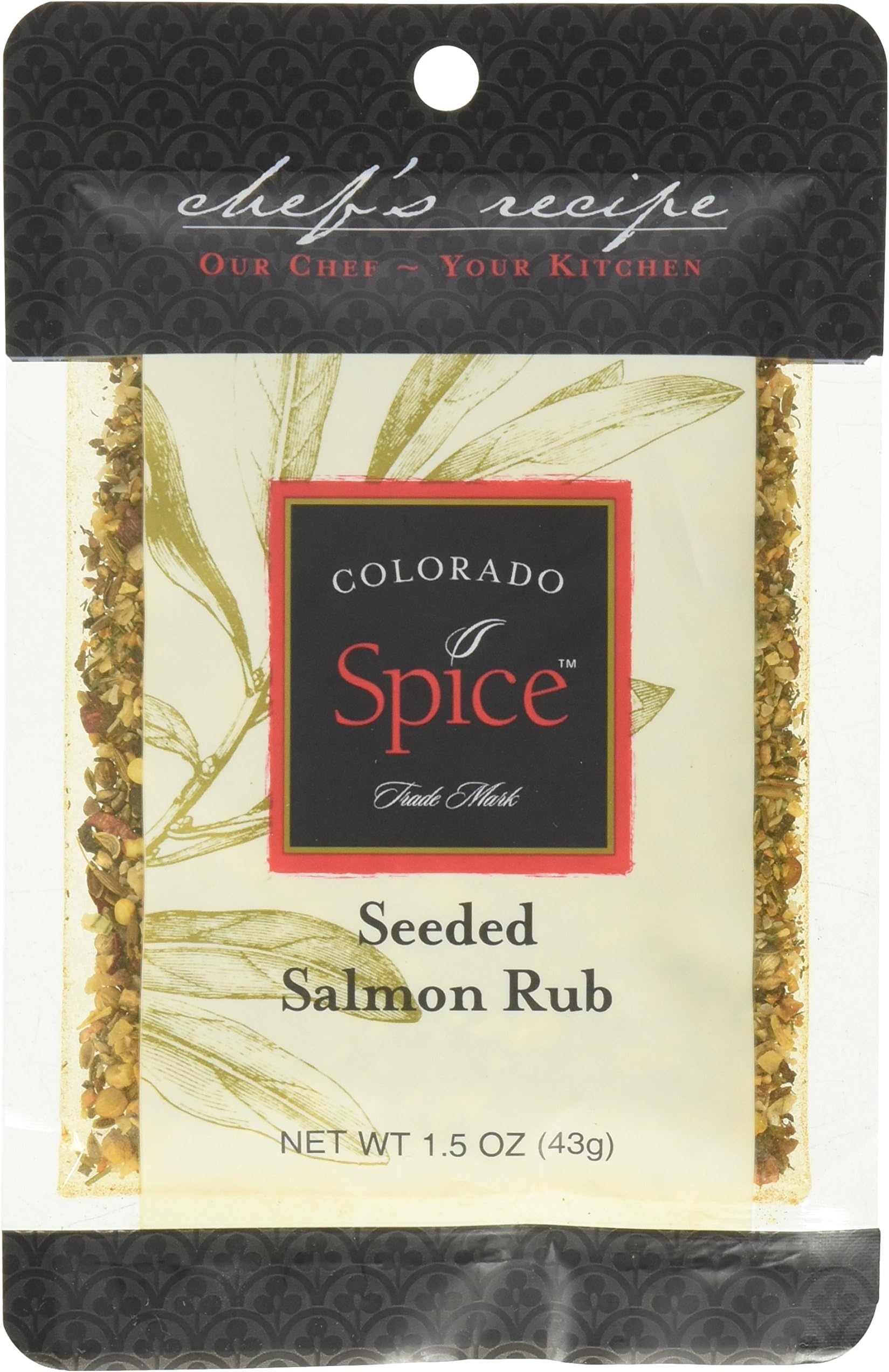 Colorado Spice Seeded Salmon Rub 1.5 ounce packet (Pack of 12)