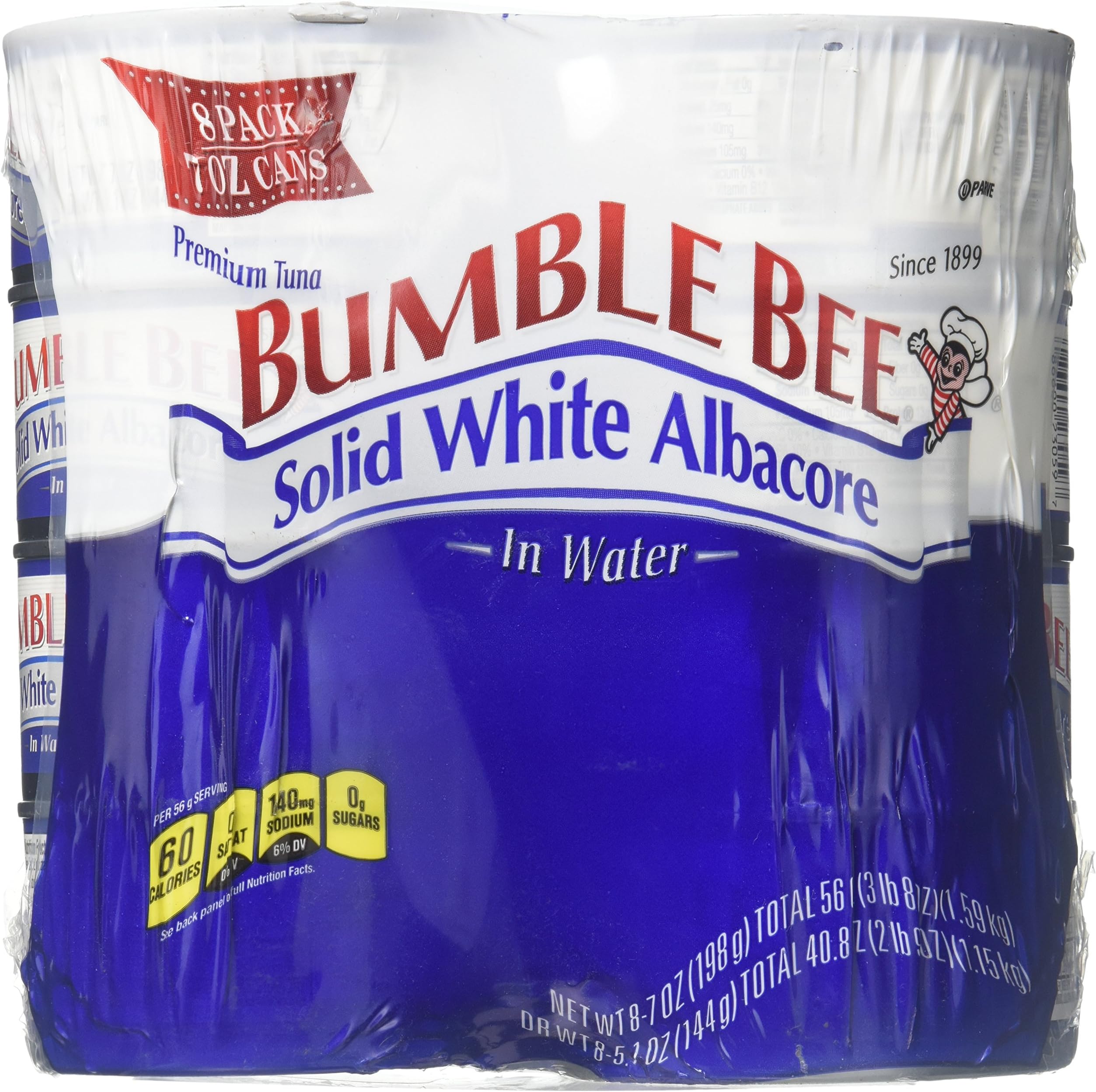 Bumble Bee Solid White Albacore, 7 Oz, Pack of 8