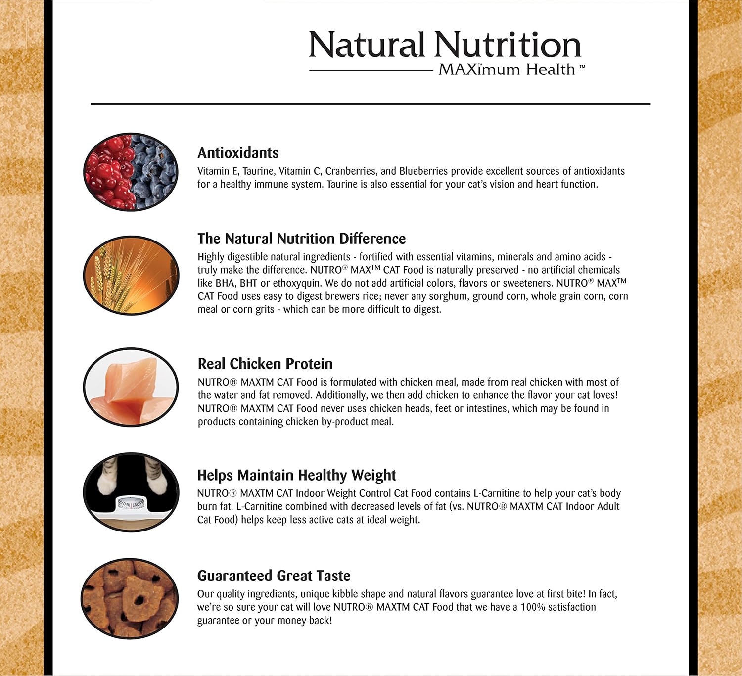 nutro max cat weight control